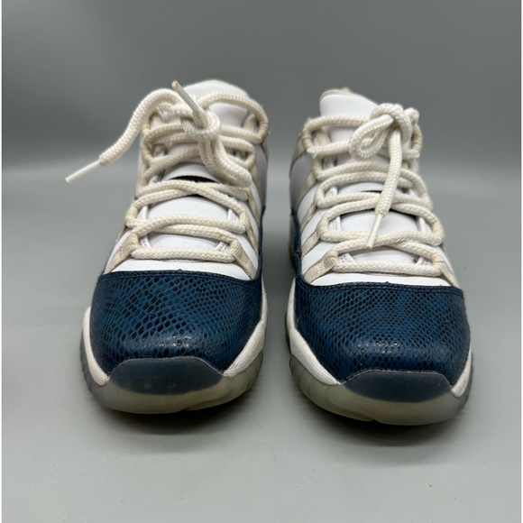 Jordan 11 Retro Low Navy Blue Snakeskin Basketball Boys 2018 GS Size 6.5Y - Picture 3 of 7